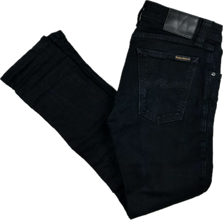Nudie 'Skinny Sam' Black Black Denim Jeans- Size 26/30