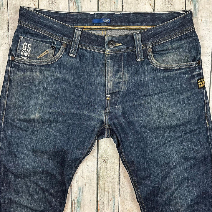 G Star RAW 3301 'Attacc Low Straight' Jeans -Size 32 - Jean Pool