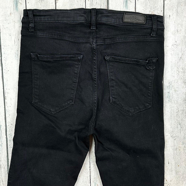 LTB Ladies Black 'Tanya X 'Mid Rise Skinny Jeans -Size 30 - Jean Pool