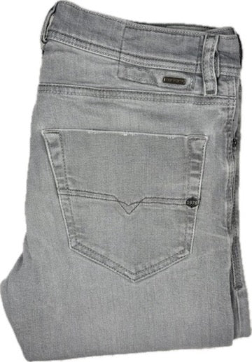 Diesel Mens 'Tepphar' Slim Carrot Grey Jeans - Size 32