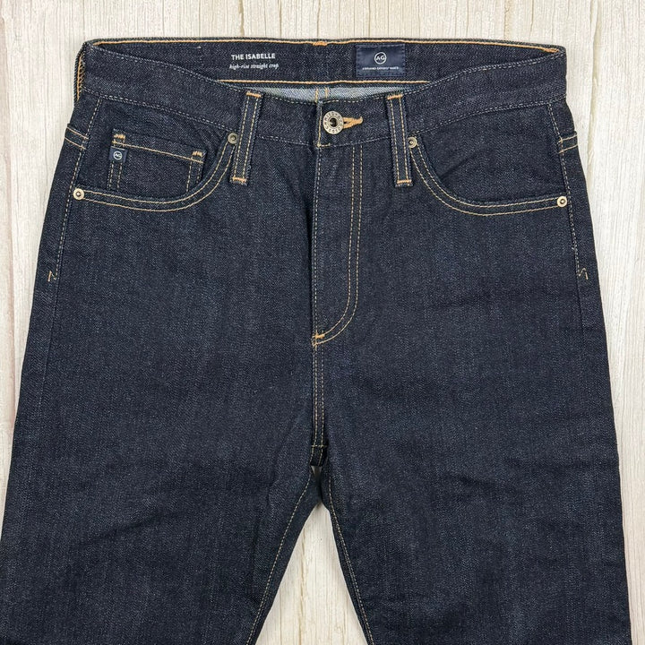 AG Adriano Goldschmied 'The Isabelle' High Rise Straight Crop Jeans- Size 26R