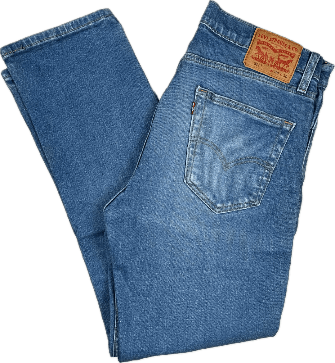 Levis Slim Straight 511 Men s Denim Jeans Size 36 30 Jean Pool
