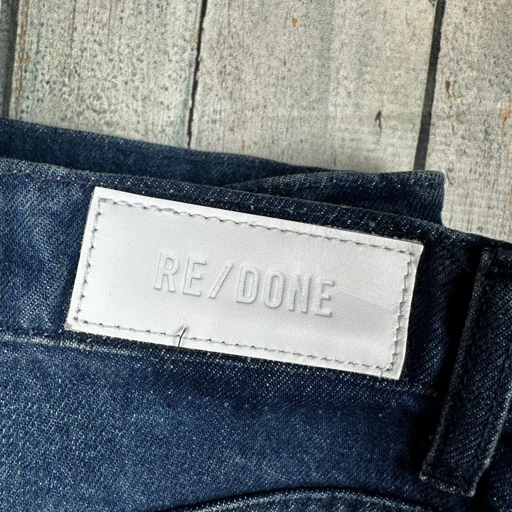 RE/DONE 70s Straight Dark Wash Jeans -Size 28 - Jean Pool