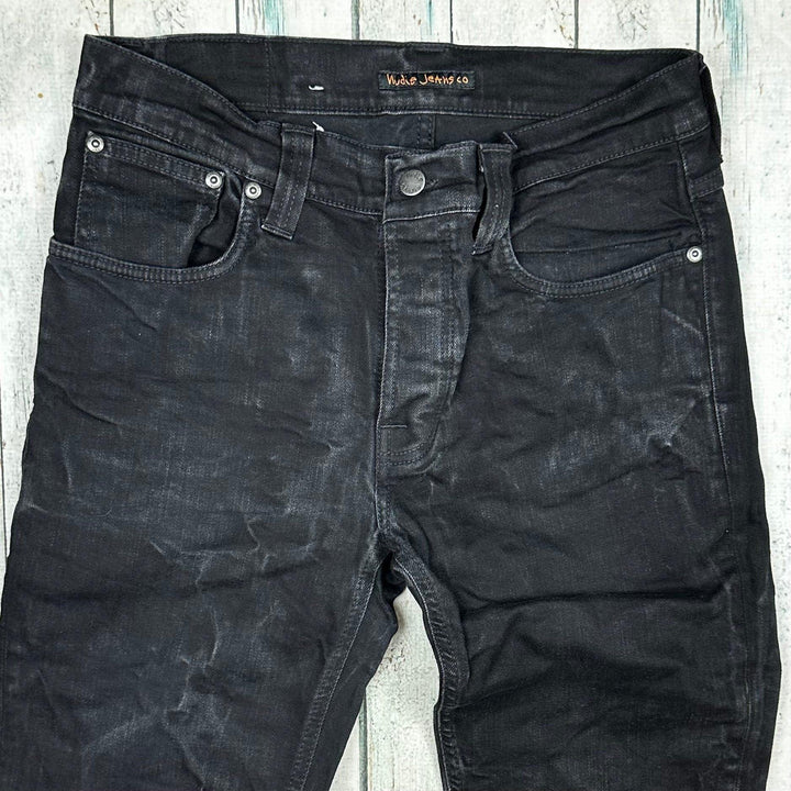 Nudie Jeans Co. 'Grim Tim' Black Ring Wash Organic Jeans - Size 34/34 - Jean Pool