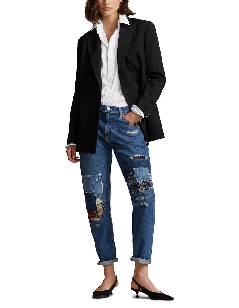 Polo Ralph Lauren 'Slim Boyfriend' Patchwork Denim Jeans - Size 26
