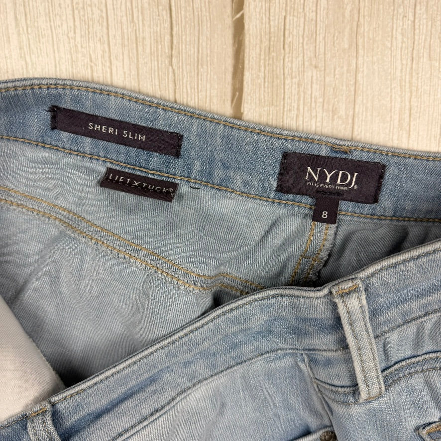 NYDJ - Lift & Tuck 'Sheri Slim' Straight Leg Jeans -Size 8 US suit AU 12