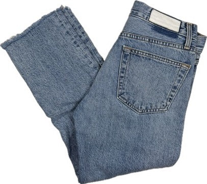 RE/DONE Relaxed Crop Denim Jeans -Size 24