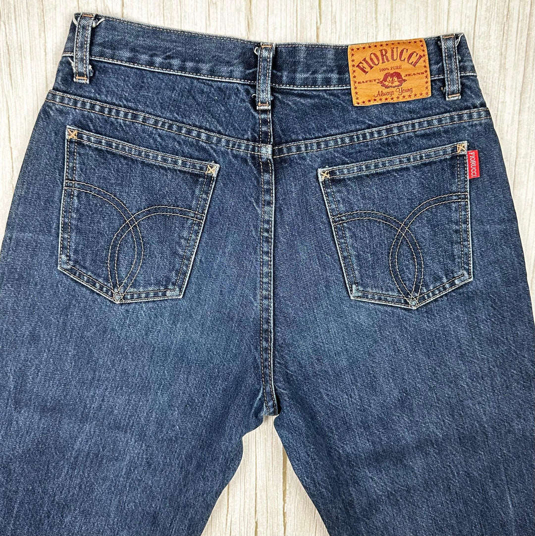 Fiorucci 90's Boot Flare Blue Denim Jeans- Suit Size 9/10