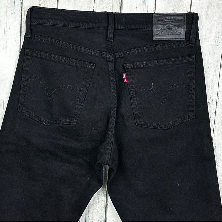 Levis Ladies ‘Wedgie Straight’ Black Jeans - Size 27 - Jean Pool