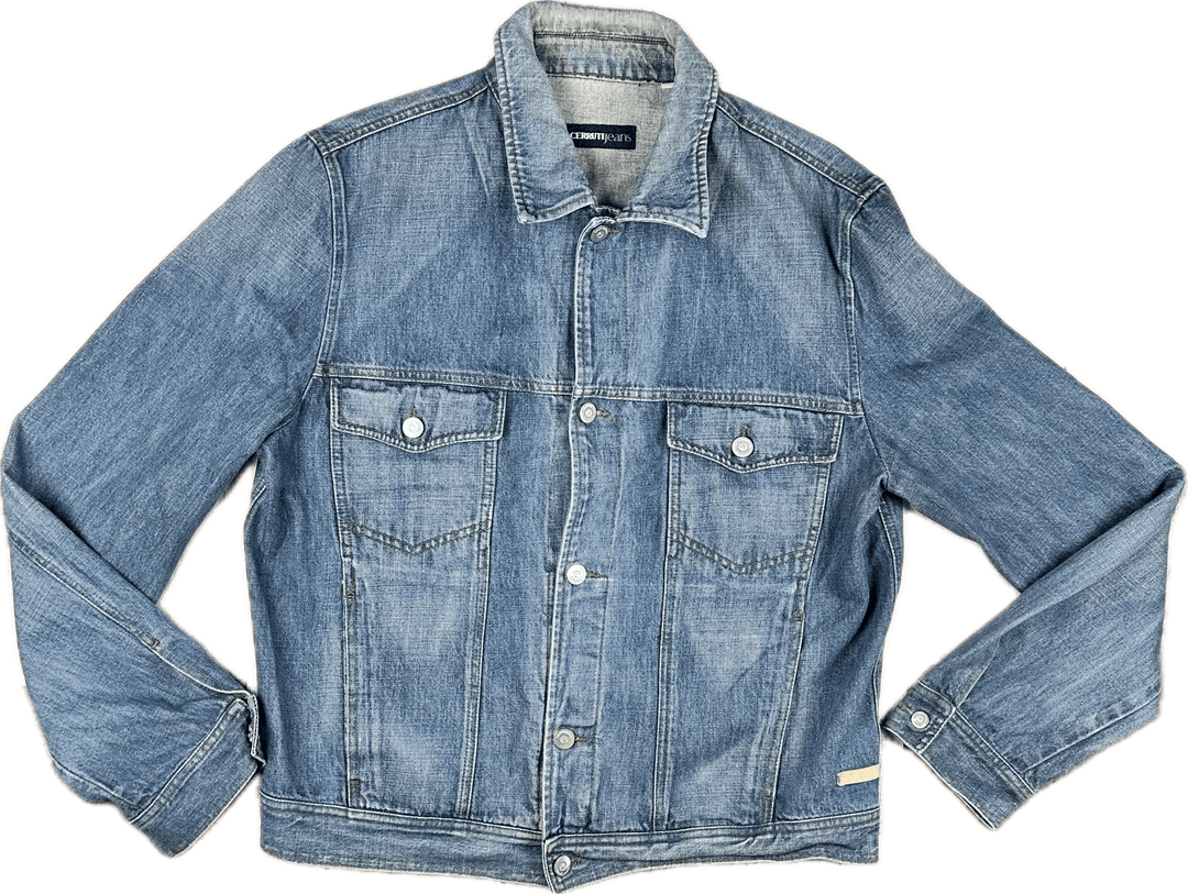 Cerruti Jeans Mens Classic Denim Jacket - Suit Size L - Jean Pool