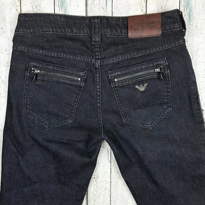 Armani Jeans Low Rise Slim Straight Jeans -Size 27 - Jean Pool