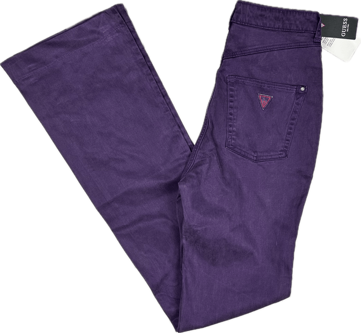 NWT- Guess Denim 'Boot High Pop 70's' Purple Grape Jeans -Size 27