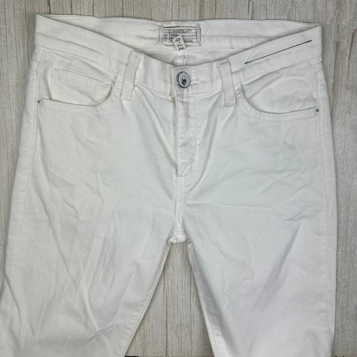 Current/Elliot 'The Stove Pipe' White Straight Jeans- Size 27