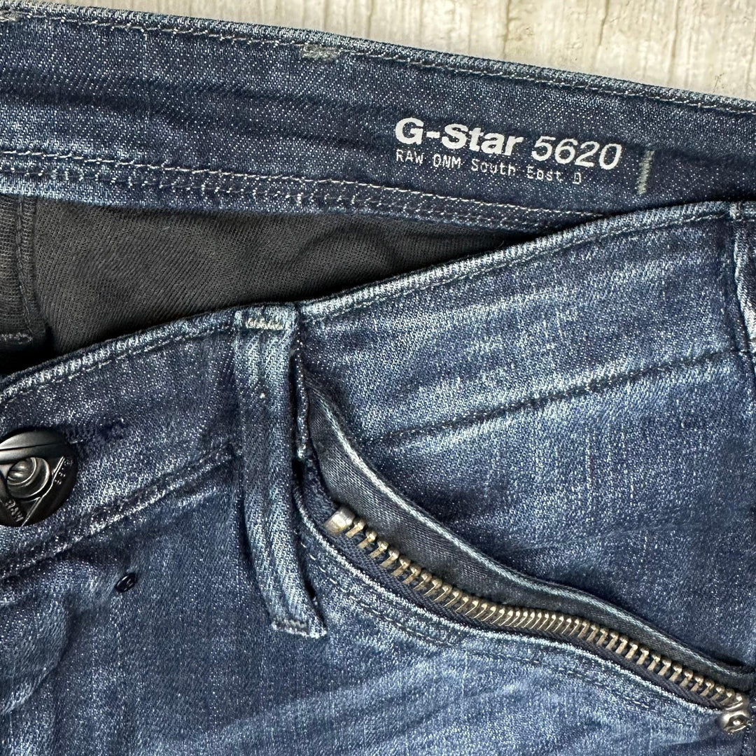 G Star Raw Womens 5620 'Midwood Slim Tapered' Jeans -Size 24