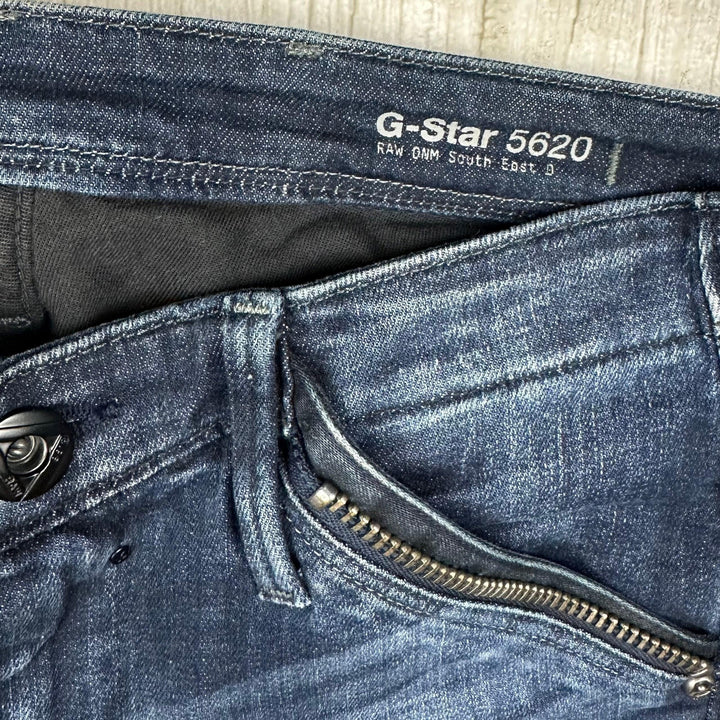 G Star Raw Womens 5620 'Midwood Slim Tapered' Jeans -Size 24