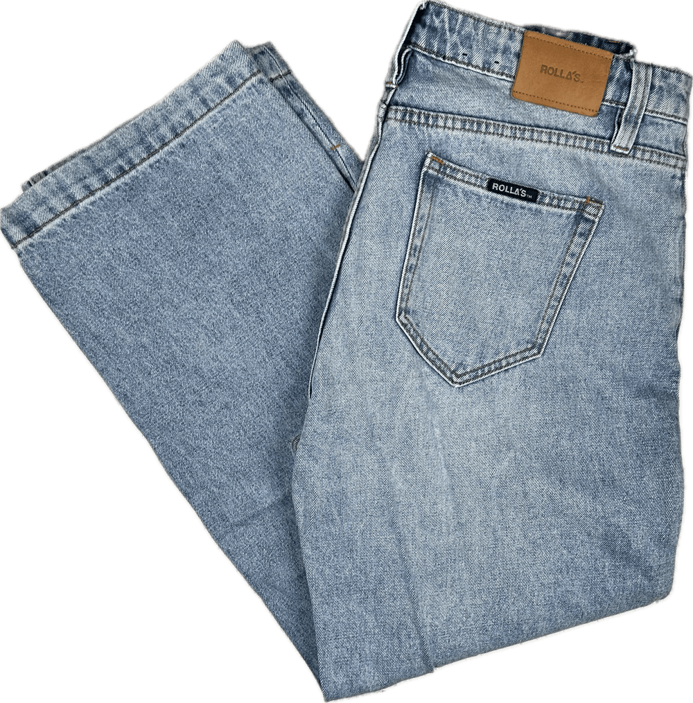 ROLLAS Mens 'Lazy Boy' Loose Fit Crop Jeans - Size 32" - Jean Pool
