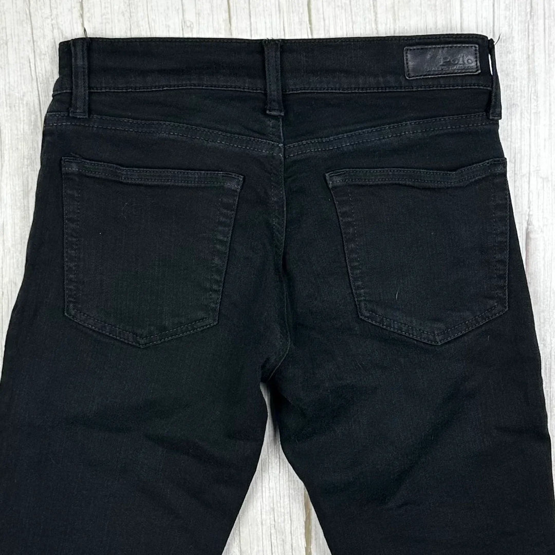 Ralph Lauren Polo Ladies 'Tompkins Skinny ' Black Jeans -Size 25