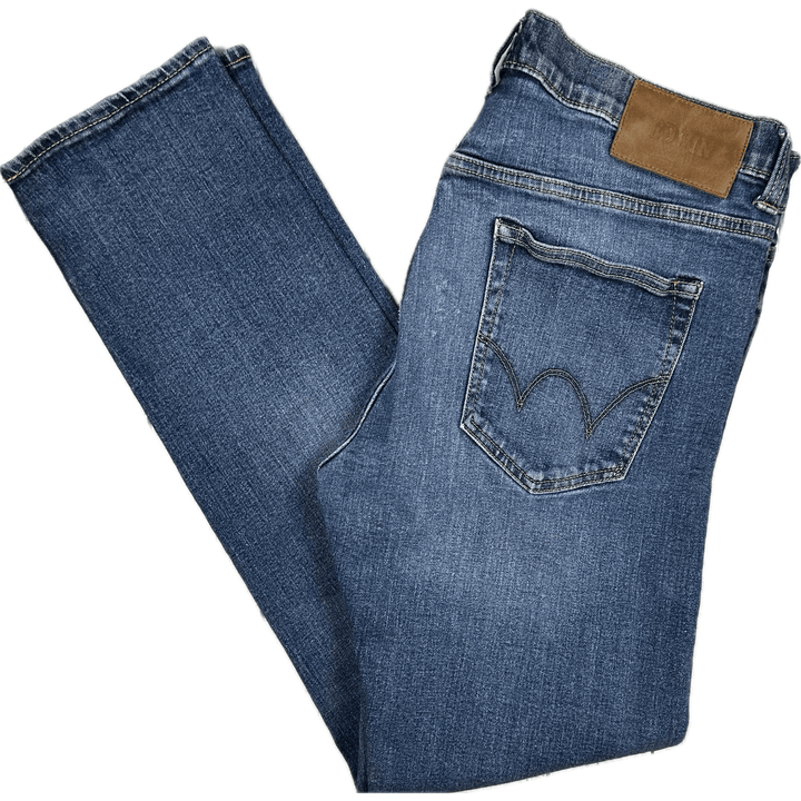 Edwin Japan 'Edwin ED-80' Stretch Straight Jeans -Size 33/32 - Jean Pool