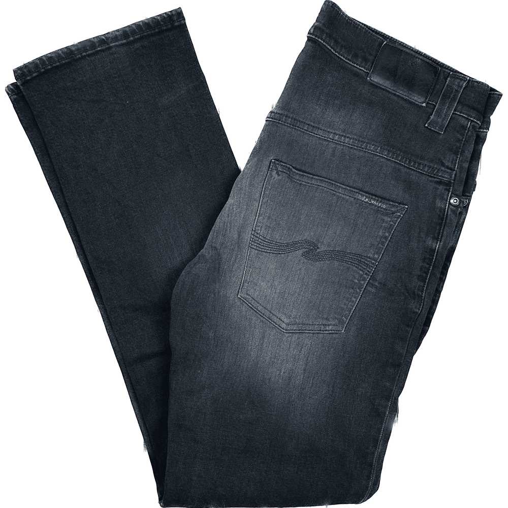 Nudie Jeans Co. 'Thin Finn' Org. Black and Grey Jeans - Size 33/32 - Jean Pool