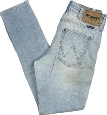 Wrangler Mens Light Wash 'Sid' Slim Fit Jeans - Size 28