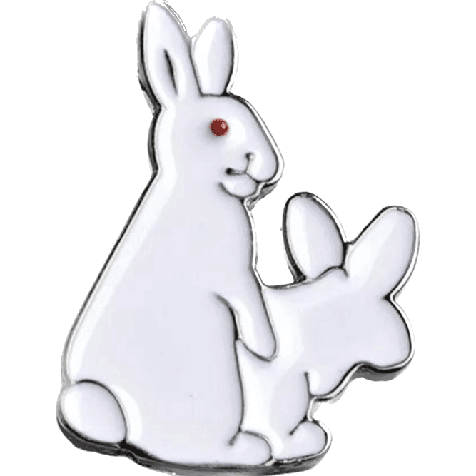 Bonking Bunnies - Enamel Pin - Jean Pool