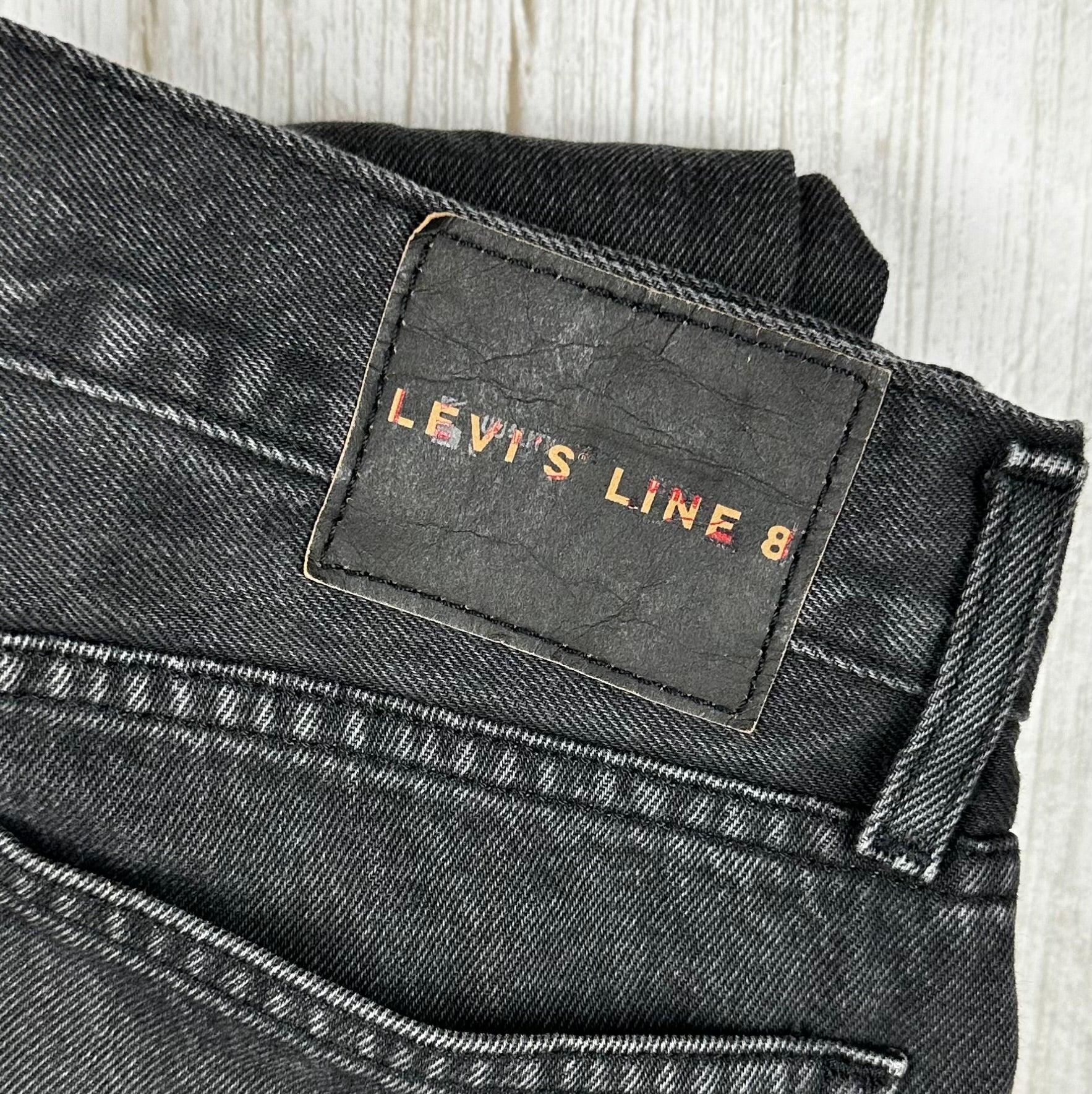 Levis line 8 black jeans best sale