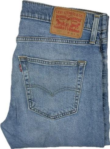 Levis 512 Tapered Light Wash Mens Jeans - Size 32R