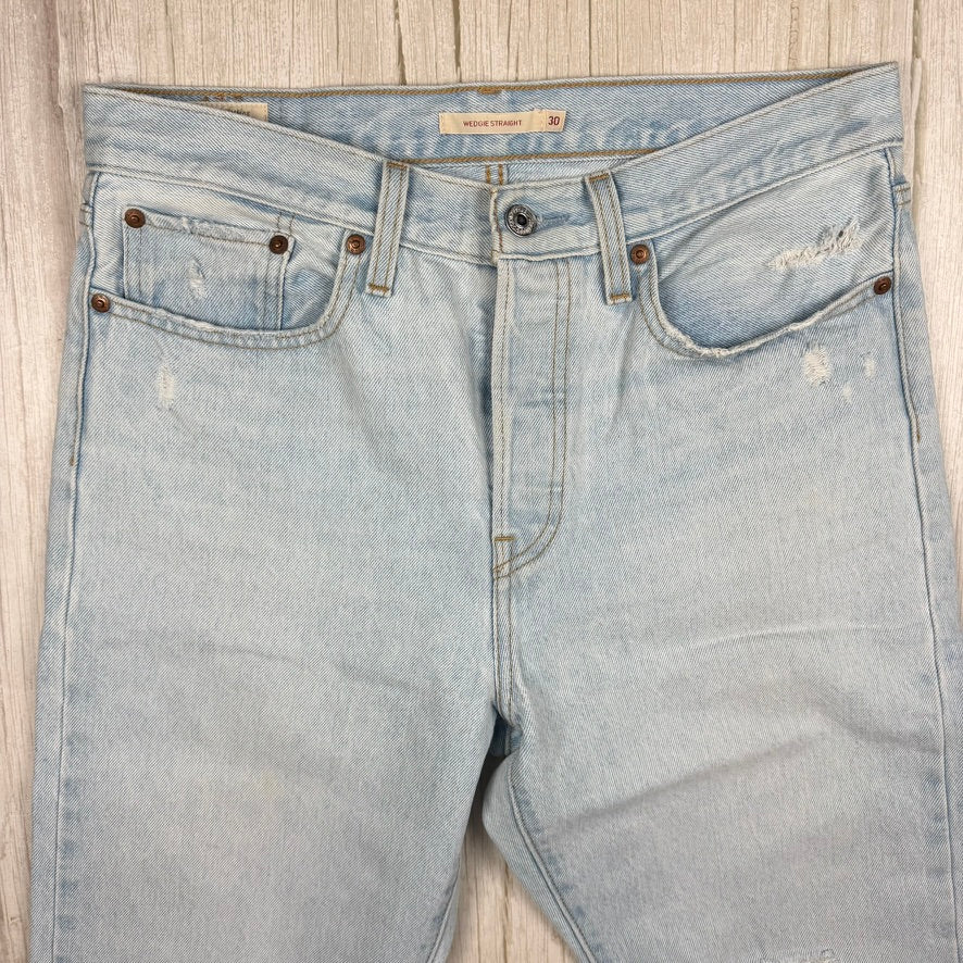 Levis ‘Wedgie Straight’ Ladies Button Fly Denim Jeans   - Size 30