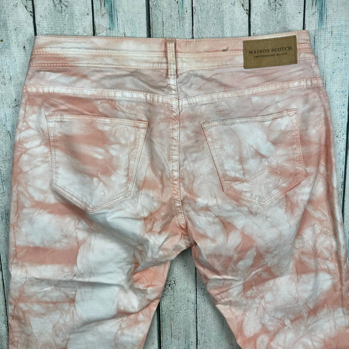 Maison Scotch 'La Parisienne' Tie Dye Effect Jeans - Size 27/32 - Jean Pool