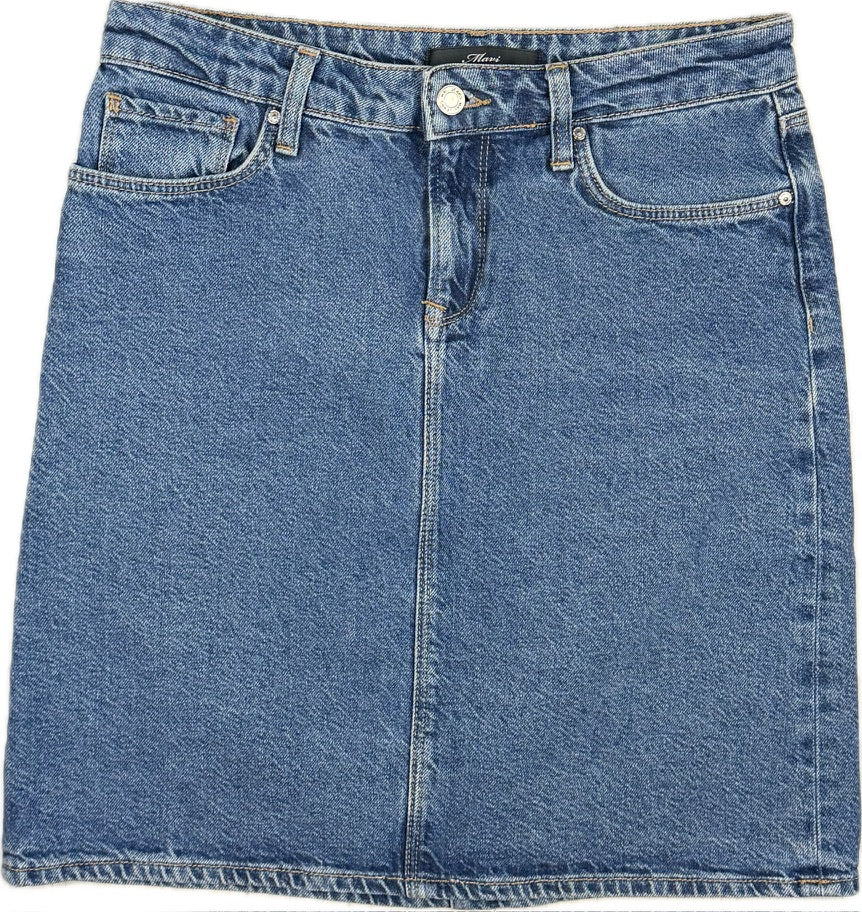 Mavi Stretch Denim 'Valerie' Jean Skirt - Size S Suit 10AU