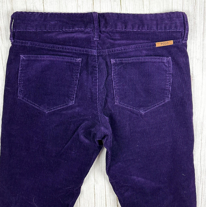 Polo by Ralph Lauren Royal Purple Cord Jeans - Size 8