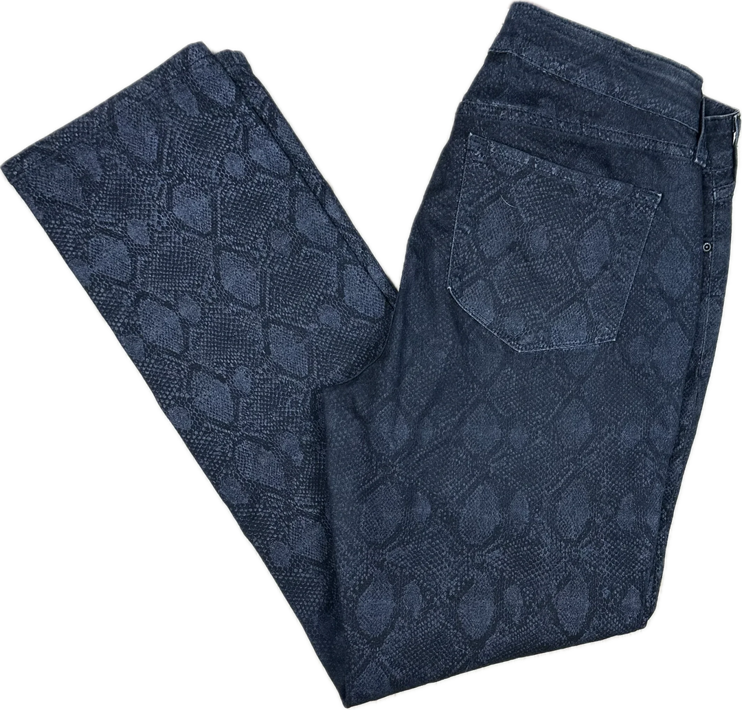 NYDJ  Snakeskin Printed Skinny Jeans -Size 8US or 12AU