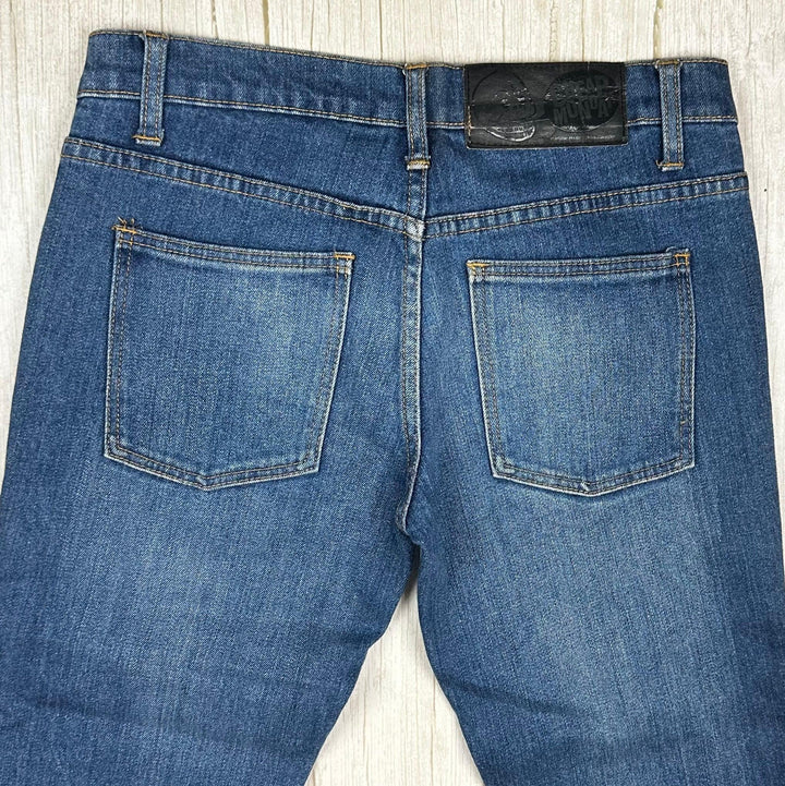 Cheap Monday 'Zip Low' in USA Blue Slim fit Jeans - Size 30//34 - Jean Pool