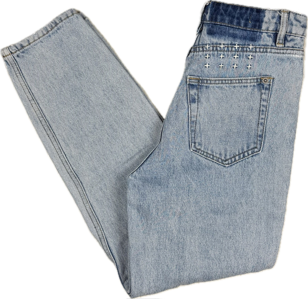 Ksubi 'Pointer Muse Ripped' Tapered Leg Jeans- Size 25