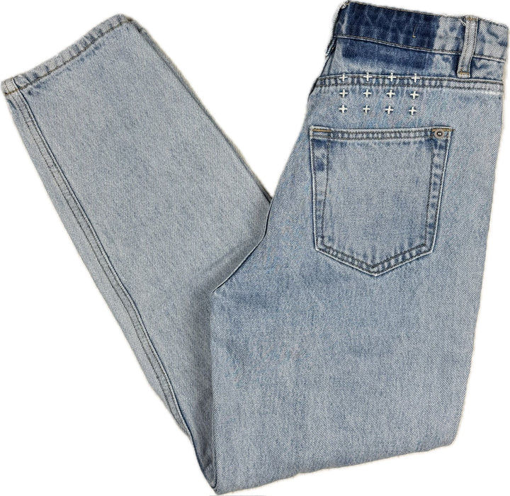 Ksubi 'Pointer Muse Ripped' Tapered Leg Jeans- Size 25