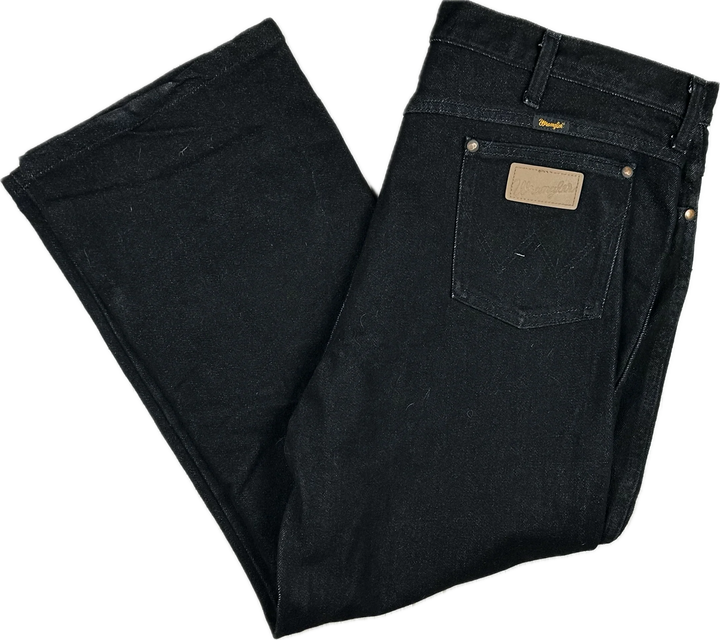 Wrangler Mens Black Classic Jeans - Size 40S