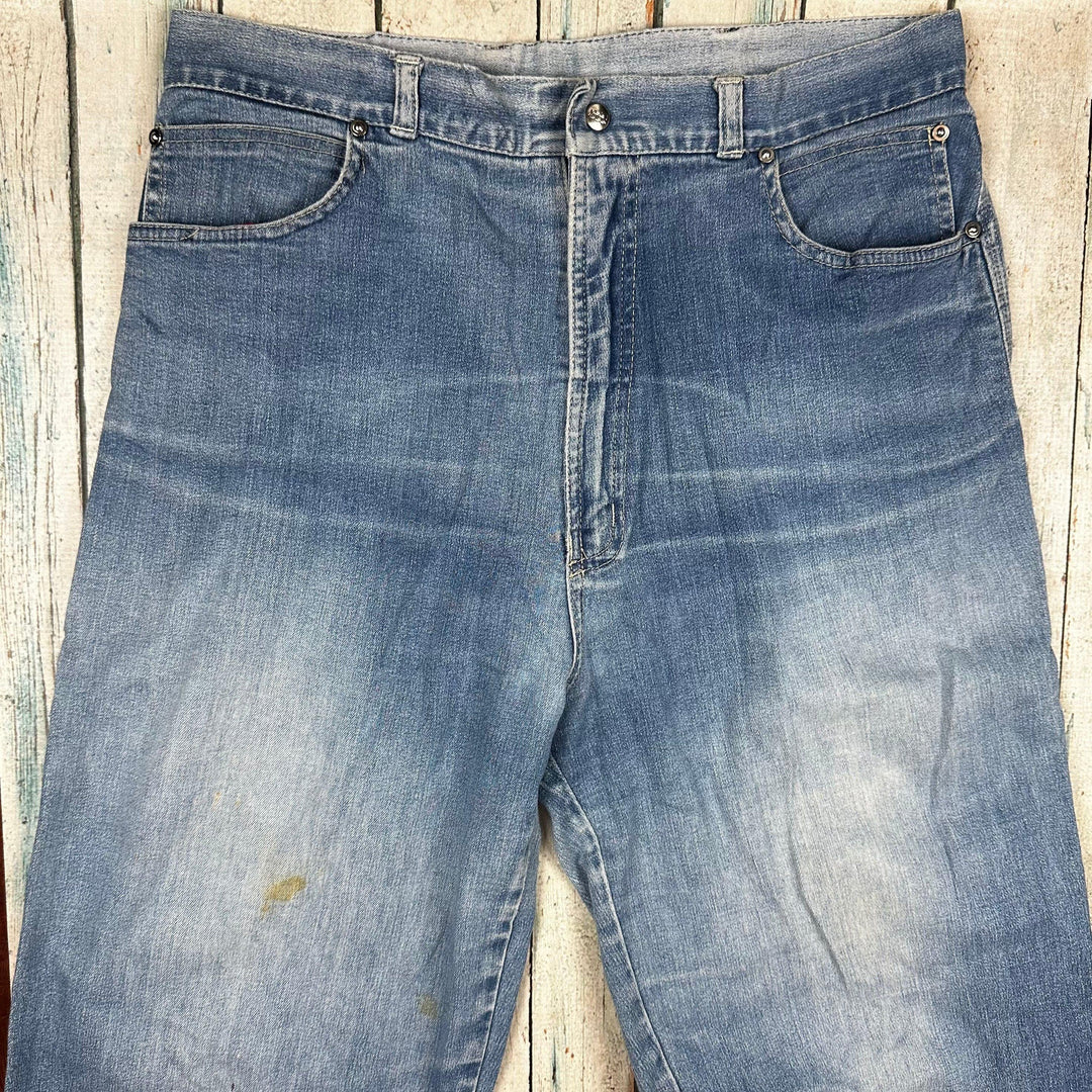 80's Vintage 777 Australian Made Tapered Jeans-Suit Size 10/12 - Jean Pool