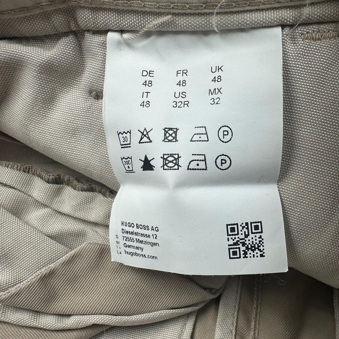 Hugo Boss Mens Beige Stretch Chino  -Size 32