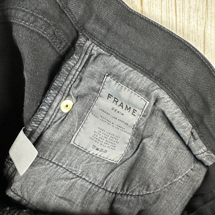 Frame Denim 'Le Garcon' Noir Boyfriend Jeans- Size 27