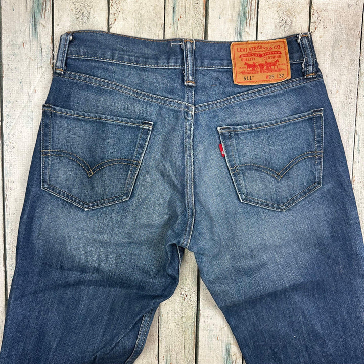 Levis Slim Straight 511 Men's Denim Jeans - Size 29/32 - Jean Pool