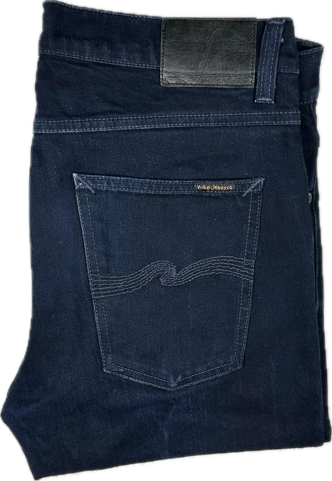 Nudie 'Lean Dean' Dry Indigo Indigo Wash Organic Cotton Jeans- Size 34/32