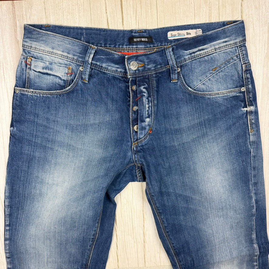 Anthony Morato Italian Mens Low 'Ditto' Jeans -Size 32R
