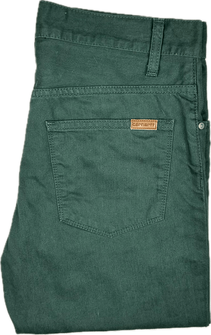 Carhartt Mens Green 'Ziggy' Jeans - Size 30/32