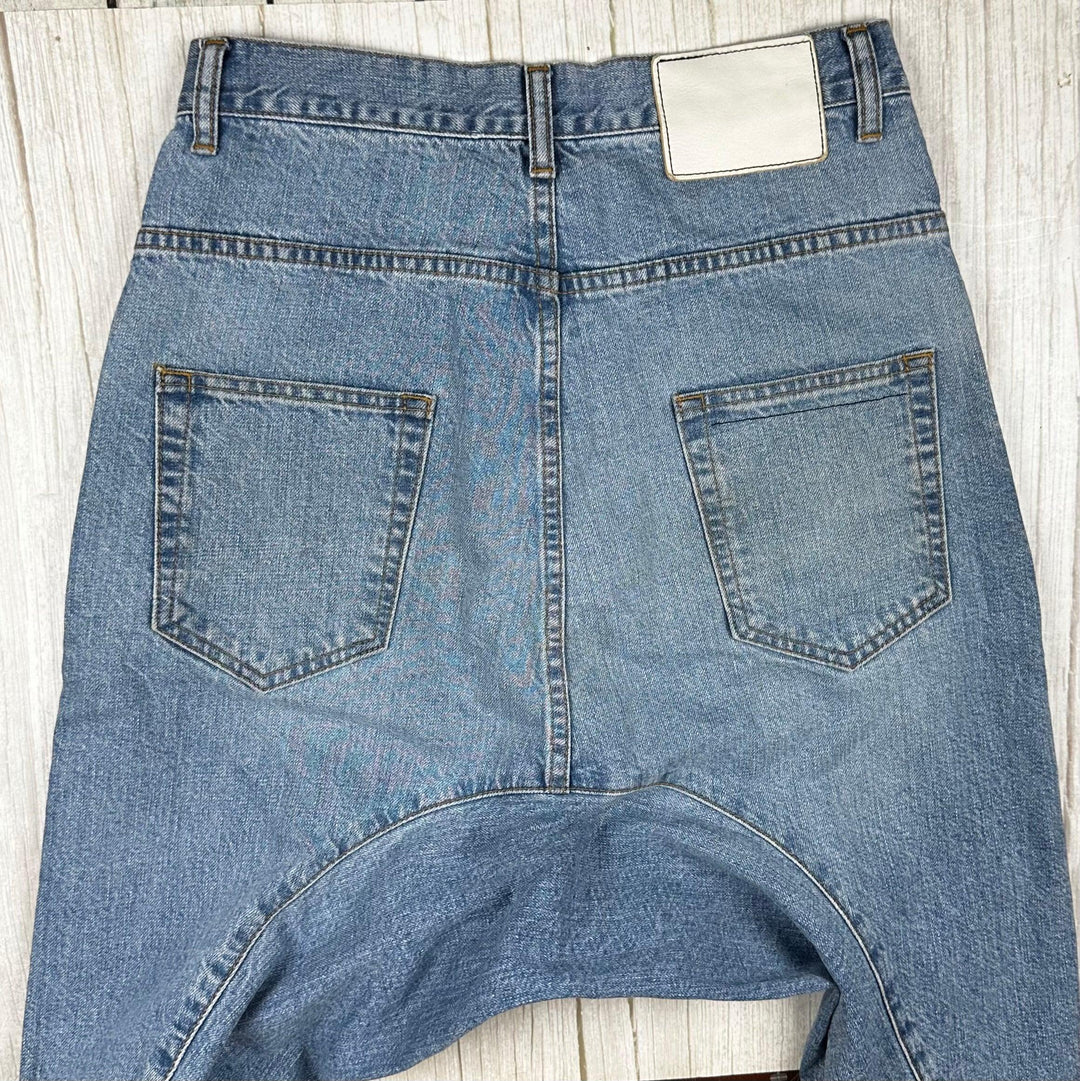 Bassike Made in Japan Super Lo Slung Jean -Size 24 - Jean Pool