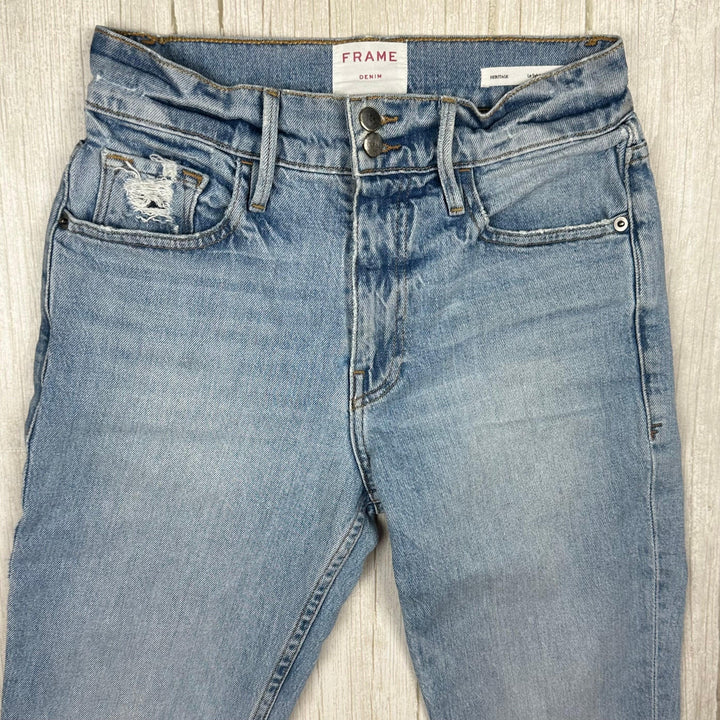 Frame Denim 'Le Sylvie Slender Straight' Bianca Jeans -Size 25