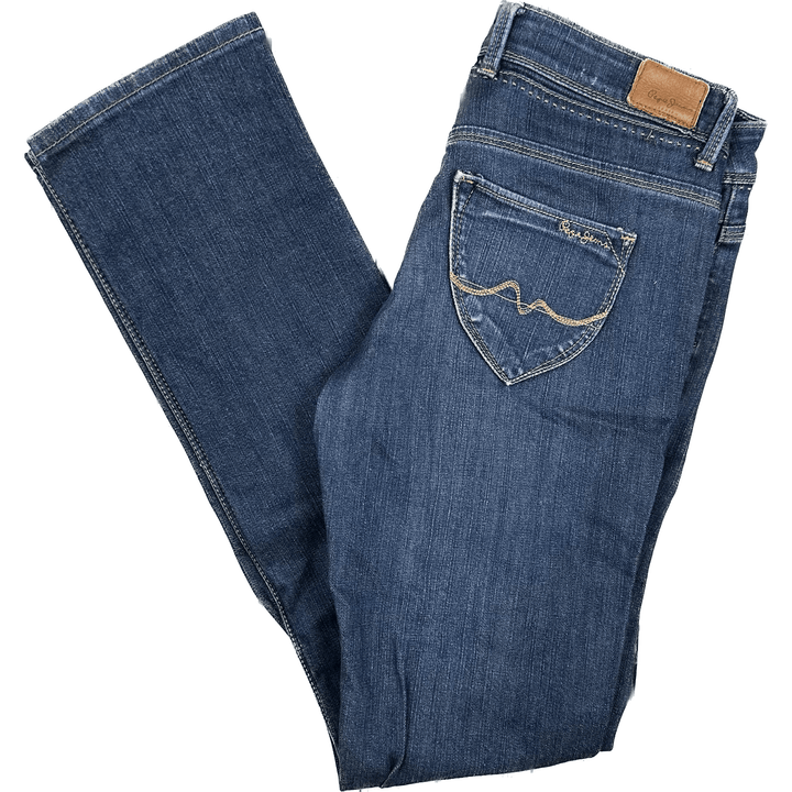 Pepe 'Elite' Ladies Low Rise Straight Jeans- Size 28 - Jean Pool