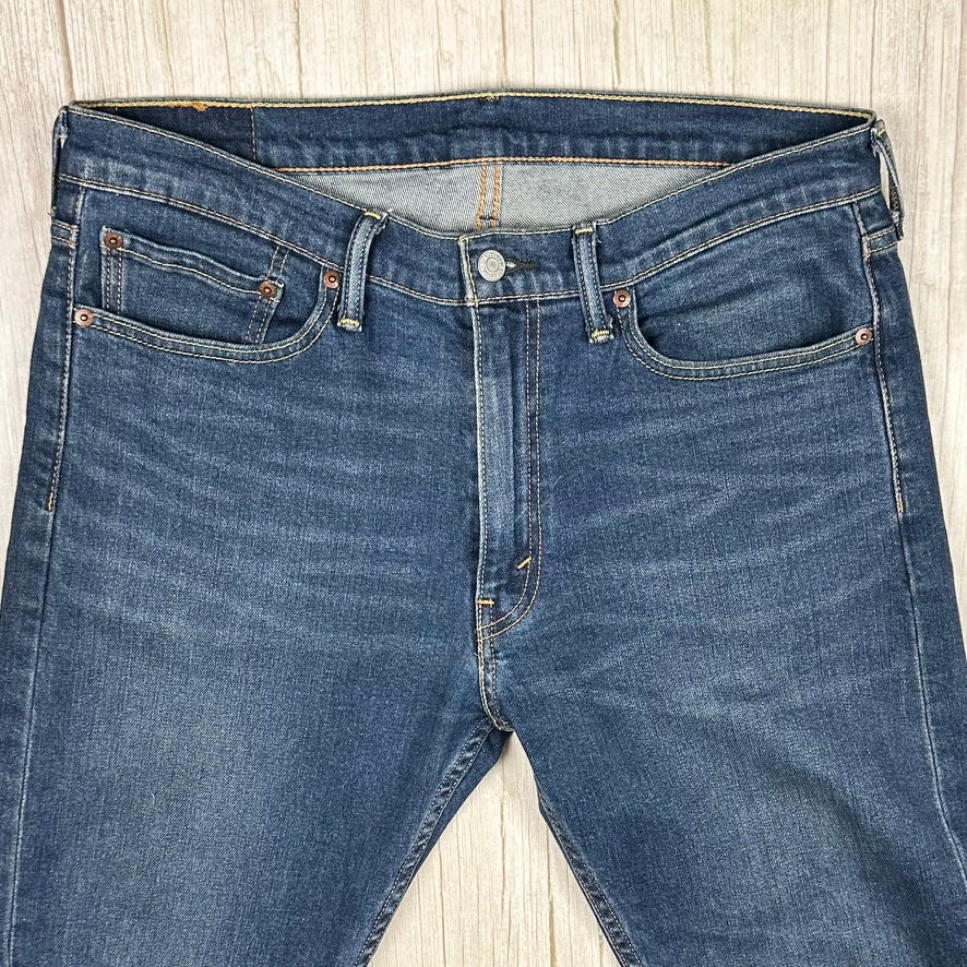 Levis Dark Wash 513 Mens Stretch Jeans - Size 34/32