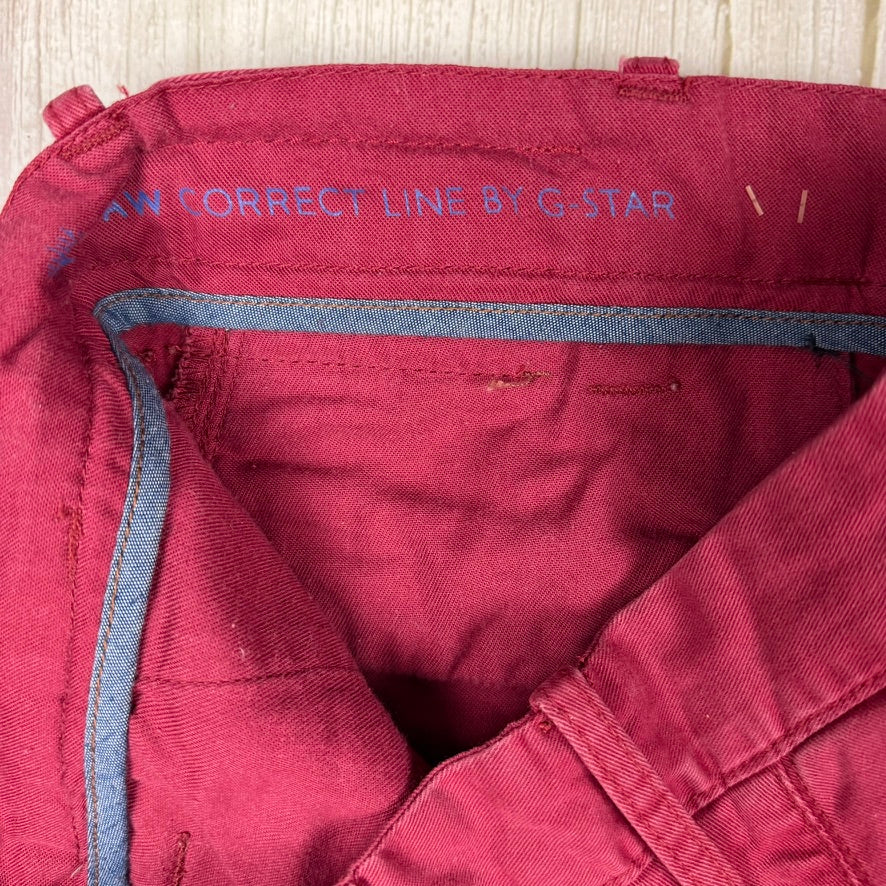 G Star RAW Correct Line 'Bronson' Red Chino -Size 29L