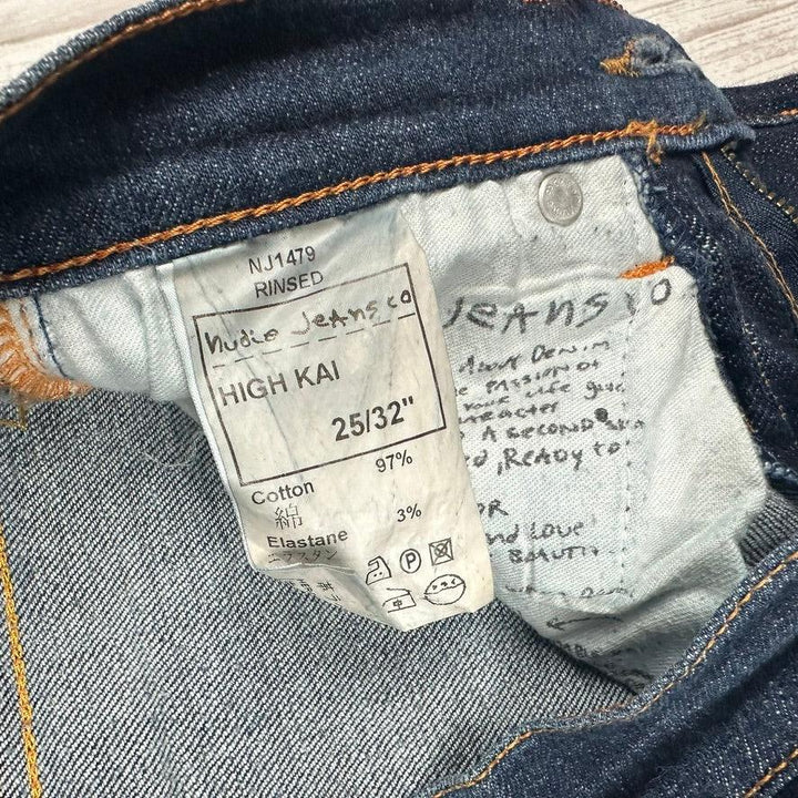 Nudie 'High Kai' Rinsed Wash Slim Fit Jeans- Size 25