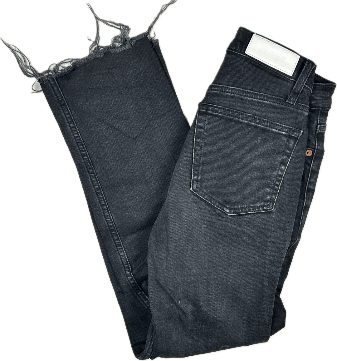 RE/DONE 70s Stovepipe Black Jeans -Size 25 - Jean Pool